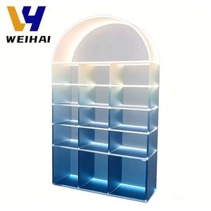 Présentoir en arc en acrylique avec couleur dégradée, pour vitrine de figurines d'<span class=keywords><strong>action</strong></span>, porte-<span class=keywords><strong>verre</strong></span> à <span class=keywords><strong>vin</strong></span>, étagère de luxe - Product Image 3
