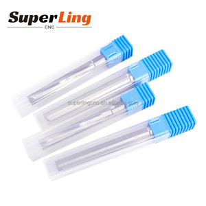 Brocas de herramienta <span class=keywords><strong>Cnc</strong></span> de alta calidad, brocas de enrutador recto de ranura 2F de dos flautas de carburo de 6mm y 8mm para carpintería de molino de extremo - Product Image 4