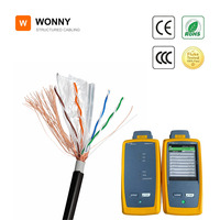Câble Ethernet Cat6 Wonny 305m 1000ft 23AWG en Cuivre Pur UTP FTP SFTP, Bobine de Câble Réseau LAN pour Câblage de Centre de Données
