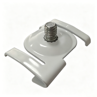 Kit de fixation pour éclairage sur rail en plafond suspendu, avec clip en T, en métal durable, pour bureau et usage commercial intérieur