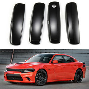 ฝาครอบมือจับประตู Dodge Challenger Charger สีดำเงา คาร์บอน ABS ปี 2011-2020 - Product Image 1