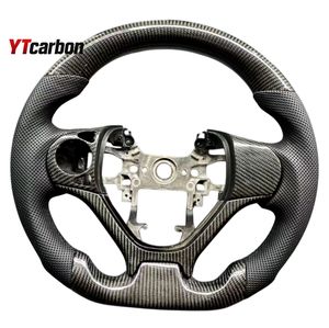 <span class=keywords><strong>พวงมาลัย</strong></span>คาร์บอนไฟเบอร์แท้ YTcarbon สำหรับ <span class=keywords><strong>Civic</strong></span> 9th Shuttle CRV Jade Si Type R อุปกรณ์ตกแต่งภายในรถยนต์ สไตล์รถแข่ง แบบกำหนดเอง - Product Image 3