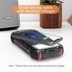 Chargeur portable sans fil solaire étanche à charge rapide, batterie externe <span class=keywords><strong>26800mAh</strong></span>, entrée Micro USB, haute capacité - Product Image 4