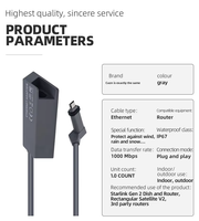 Adaptateur Ethernet RJ45 Starlink pour kit Internet Starlink rectangulaire Satellite/pour adaptateur Starlink vers routeur WiFi RJ45,