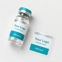 Impression de logo personnalisé, étiquettes holographiques autocollantes en PET écologiques, résistantes à l'huile et à l'eau, pour flacons de 10 ml, fabricant d'étiquettes pour pilules de 3 ml