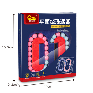 Cubo Rotante Magico con Perline, Mini Giocattolo Antistress in Plastica per Bambini e Adulti, Puzzle Educativo - Product Image 6