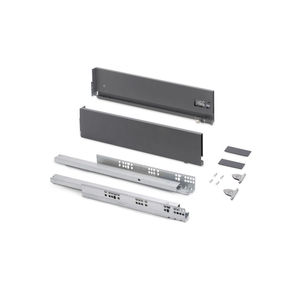 Vertice 131mm altezza cassetto esterno con regolazione 3D 40kg capacità 18mm spessore pannello 450mm profondità armadio in acciaio per uso palestra - Product Image 1