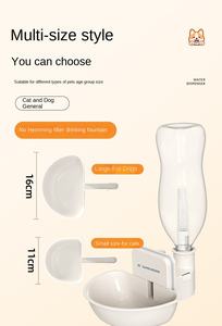 Distributeur d'eau à triple purification avec bassin d'eau visible flottant en plastique au charbon actif pour éviter les éclaboussures penchant en avant - Product Image 6