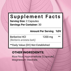 Custom Label Berberine Capsules with Hypromellose Support Weight Management and Immune Function with Dietary <b>Supplement</b> - Product Image 6