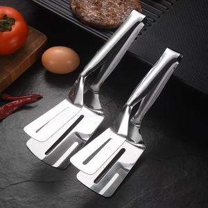 Pinces à steak en acier inoxydable, outil de cuisine multifonctionnel pour la cuisson, réutilisable - Product Image 1
