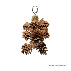 2026 New Parrot <strong>Toy</strong> <strong>Bird</strong> Supplies Pineapple Hemp Rope Bite Strands Hanging Festival <strong>Bird</strong> <strong>Cage</strong> Decoration Made of Wood - Product Image 2