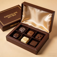 Emballage cadeau de chocolat haut de gamme avec impression couleur personnalisée, tendance de la mode, boîte cadeau de chocolat avec votre logo