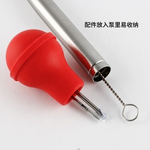 Nuove Idee Prodotto 2026: Set Iniettore per Carne in Acciaio Inox per Casa e Cucina, Set Iniettore per Marinatura, Set Baster per Tacchino - Product Image 6