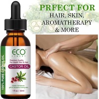 Huile de ricin cosmétique biologique pour cheveux, cils, visage, sérum pour cils pour des cils et sourcils d'apparence plus épaisse, huile de massage corporel