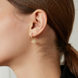 CZCITY-pendientes de aro con forma de aro para mujer, joyería coreana con diseño llamativo, Clip a la moda, Plata de Ley 925 - Product Image 4