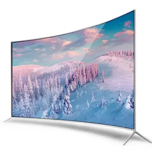 Smart TV incurvée haute performance de 55 pouces pour un usage domestique pour une connectivité Internet et une expérience de visionnage améliorée
