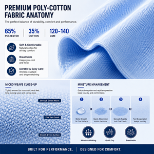 Camicia Formale di Alta Qualità in Poliestere e Cotone per Uomo, Manica Lunga, Vestibilità <span class=keywords><strong>Slim</strong></span>, Abbigliamento Professionale da Ufficio - Product Image 4
