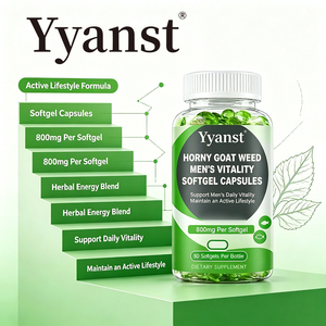 Capsules Molles de Soutien à la Vitalité Masculine – Extrait de Horny Goat Weed 800mg, 90 Gélules, Mélange Herbal pour Maintenir un Mode de Vie Actif (OEM) - Product Image 3