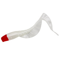 Leurre souple en PVC, petit anguille/serpent, 7cm 1.7g, réaliste, queue bouclée, mouchette souple, combo hameçon tête plombée
