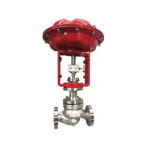 Pneumatic Single Seat Cage Type Control Valve DN25 300LB Flange with Smart Positioner
