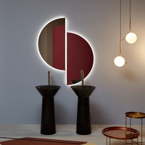 Hiện đại tùy chỉnh trong suốt màu đen bề mặt rắn nhựa đá nhân tạo freestanding rửa phòng tắm lưu vực bệ bồn rửa - Product Image 3