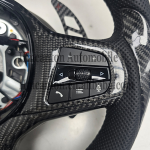 Volante Deportivo de Fibra de Carbono y Cuero con LED para BMW Serie G, M3 G20 G30 G80 M4 G82 M5 CS, Venta Directa al Por Mayor - Product Image 3