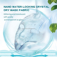 Mascarilla Facial de Fibra de Tejido Liso, Transpirable, Súper Absorbente, Control de Grasa, Nano, 48gsm, Fresca para Uso en Verano, para Piel Sensible