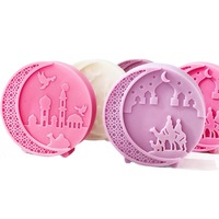 Moule en silicone en forme de croissant de lune islamique, style mosquée, kit de fabrication de bougies, savons et chocolats pour la décoration de la maison pendant le Ramadan, moule en forme de croissant arabe
