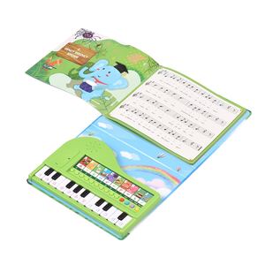Bigfun 20 teclas Piano Book Teclado <span class=keywords><strong>de</strong></span> Piano Electrónico y libro <span class=keywords><strong>de</strong></span> <span class=keywords><strong>música</strong></span> 2 en 1 Piano Songbook con teclado incorporado con 10 instrumentos - Product Image 1