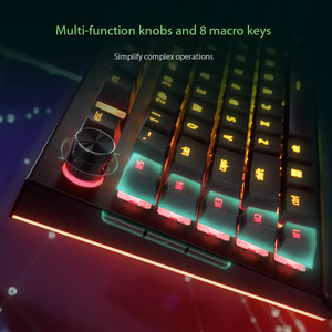 คีย์บอร์ดกลไกสำหรับเล่นเกม <span class=keywords><strong>Razer</strong></span> แบล็ควิโดว์ V4สไปเดอร์โปรคีย์บอร์ดสำหรับเล่นเกม RGB แบ็คไลท์สวิตช์สีเขียวสำหรับเล่นกีฬาพร้อมที่พักข้อมือ RGB - Product Image 6