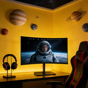 Moniteur de jeu en vente directe, 2k HD, 180 Hz, 27 pouces, résolution 2560*1440, écran <span class=keywords><strong>incurvé</strong></span> LED de bureau, écran d'ordinateur <span class=keywords><strong>PC</strong></span> - Product Image 2
