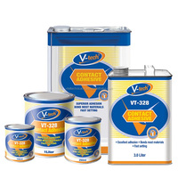 VT-328/VT-328H Kontak Perekat Ikatan Kuning Karpet Karet Formica Laminasi
