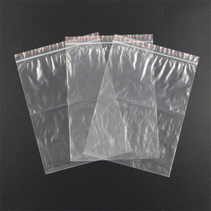 Tùy Chỉnh Trong Suốt Cấp Thực Phẩm Grip Tự-Con Dấu Zip Khóa Túi Ziplock Hàng Đầu Dòng Màu Đỏ Túi Ziplock Túi Nhựa Với Logo - Product Image 6