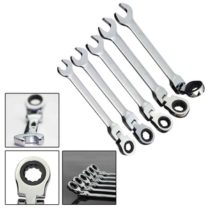 1pc Testa Fissa Combinazione Chiave Chiave A Cricchetto Set di Utensili A Mano Manico A Cricchetto Chiavi 8/9/10/11/12/13/14/15/17/19mm - Product Image 2