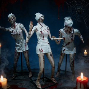Infirmière <span class=keywords><strong>Zombie</strong></span> Animatronique Horreur pour Femmes Adultes Halloween Sanglante - Product Image 1