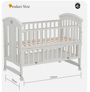 Cunas de Madera Maciza de Alta Calidad CLAF <span class=keywords><strong>BEBE</strong></span>, Cama Multifuncional para Bebé - Product Image 2