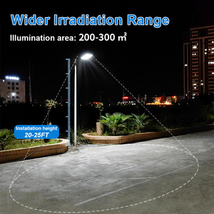 Đèn đường năng lượng mặt trời mới nhất ngoài trời IP65 600w 300 Watt 500 Watt tích hợp - Product Image 6