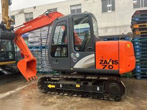 รถขุดไฮดรอลิคตีนตะขาบมือสองเครื่องขุดดินขนาดเล็ก7ton ZX70จากญี่ปุ่น - Product Image 2