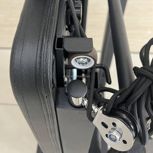 เครื่องฟื้นฟูพิลาทิสแบบพับได้เครื่องฟื้นฟูพิลาทิสเกรดสตูดิโอ<span class=keywords><strong>ป</strong></span>ระกอบเร็ว<span class=keywords><strong>สำหรับ</strong></span>บ้านและห้องออกกำลังกายมีความต้านทานปรับได้ - Product Image 6