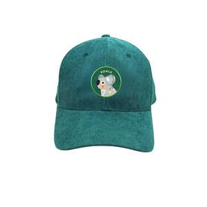 Gorra de Béisbol de Pana 100% Algodón con Bordado Personalizado, Unisex, Ajustable, de 6 Paneles, Color Sólido, Estilo Casual - Product Image 1