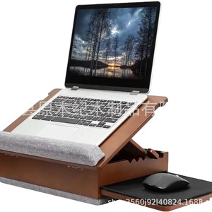 Wooden Lap <b>Desk</b> With Storage And Mouse Pad For Laptops <b>Portable</b> <b>Stand</b> - Product Image 4