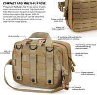 Sac de pochette médical Molle tactique de premiers soins détachable de grande capacité personnalisé à dégagement rapide