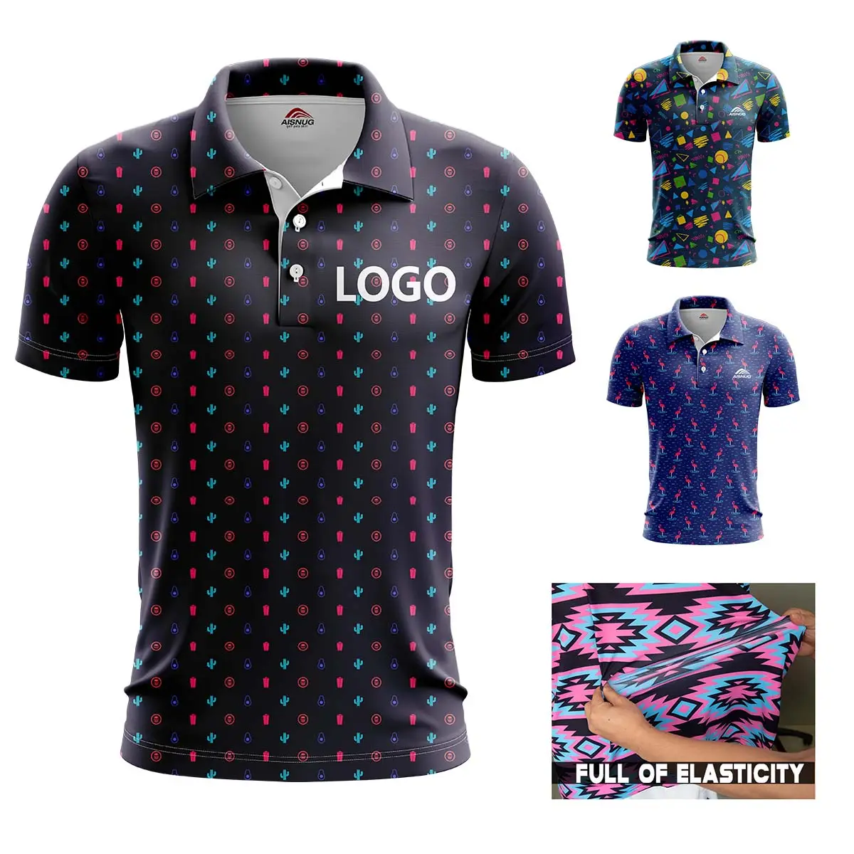 2022 New Arrival Summer T-shirt Men Short Sleeve Slim Fit Tshirts Turn-down Collar Golf Shirt