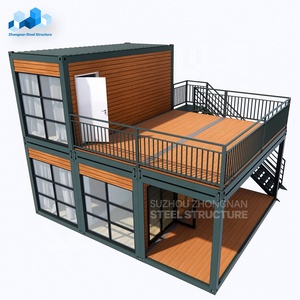Zhongnan Detachable Custom 20ft Luxury Cabin <strong>Portable</strong> Mobile Home Tiny <strong>Wooden</strong> <strong>Houses</strong> Prefabricated Container <strong>House</strong> With Toilet - Product Image 2