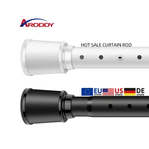 ARODDY 무료 샘플 32mm 다기능 발코니 조정 가능한 커튼로드 및 마감재 로마 커튼 폴