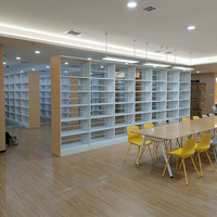 Étagère en acier industriel Étagère de bibliothèque robuste Étagère de rangement de livres pour bureau/maison/bibliothèque