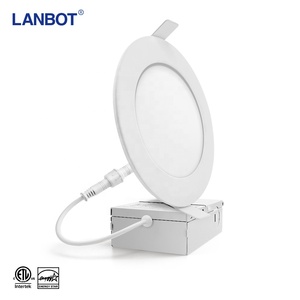 Lámpara de Panel LED Empotrable Regulable ZhongShan Lanbot ETL LBT-<span class=keywords><strong>PL</strong></span>-10A SLIM, <span class=keywords><strong>Downlight</strong></span>, Luz de Techo con Caja de Conexiones - Product Image 2