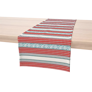 Commercial Grade Polyester Printed Table Runner Custom Packaging for Bridal Reception Decor Wholesale Buyers Volume Orders - Product Image 1