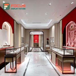 Luxury Custom Jewelry Showcase Manufacturer Metal Frame Jewelry Shop Jewelry Cabinet - Product Image 2