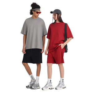 T-Shirt Oversize da Uomo con Collo Tondo, Spalle Cadenti, Maniche Corte, Stile Semplice ed Elegante, Vestibilità Comoda, Senza Logo, in Stock - Product Image 6